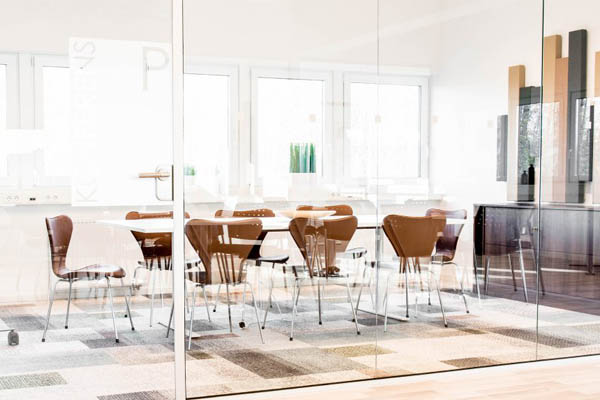 Meeting room with chairs