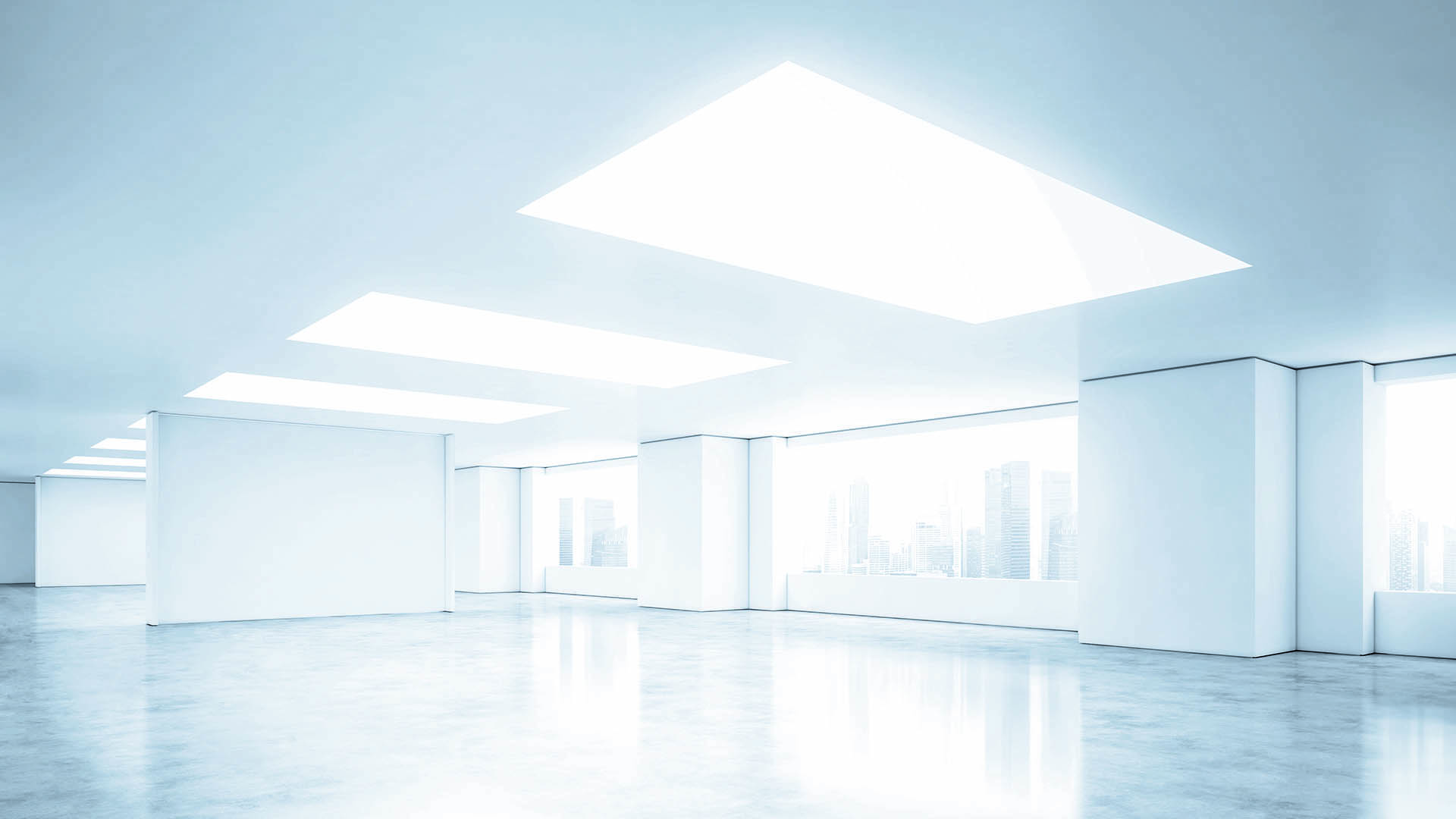 A empty office space